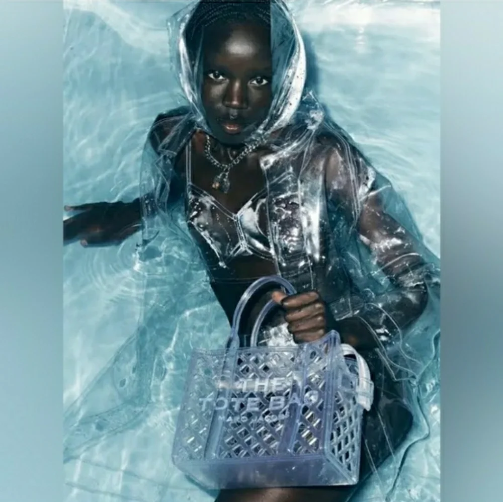 Marc Jacobs Authentic THE JELLY TOTE - Clear Transparent Tote / Crossbody NWT! - Picture 1 of 16